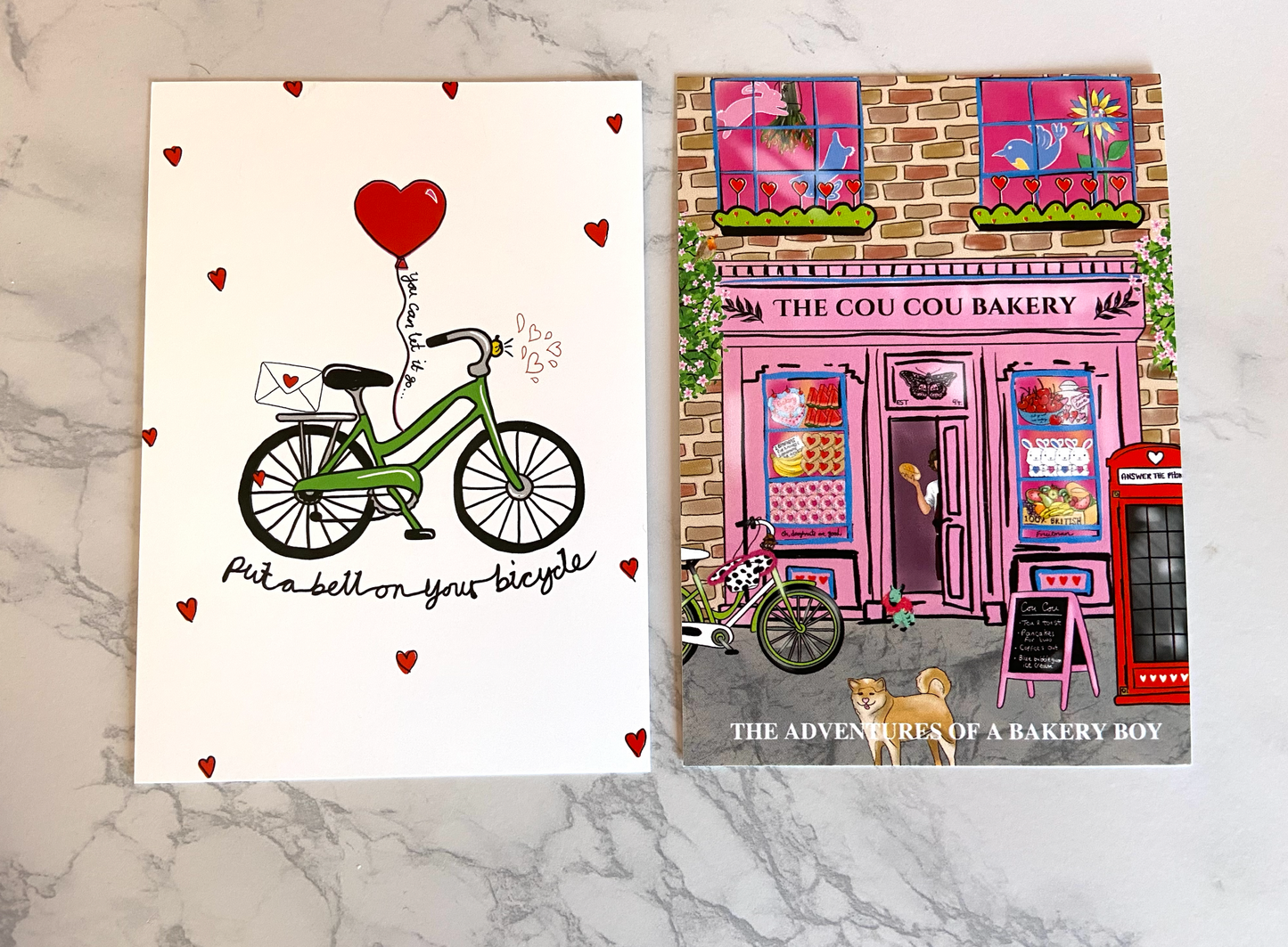 Bell on Your Bicycle Hert Postcard, Harries Gift