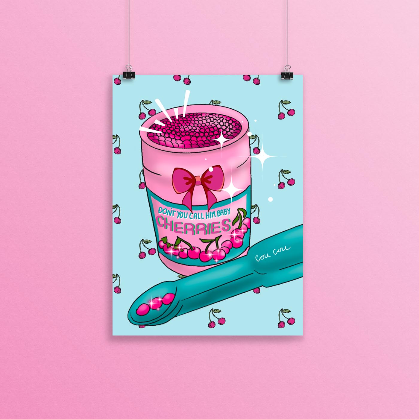 90's Cherries Print, Harries Gift