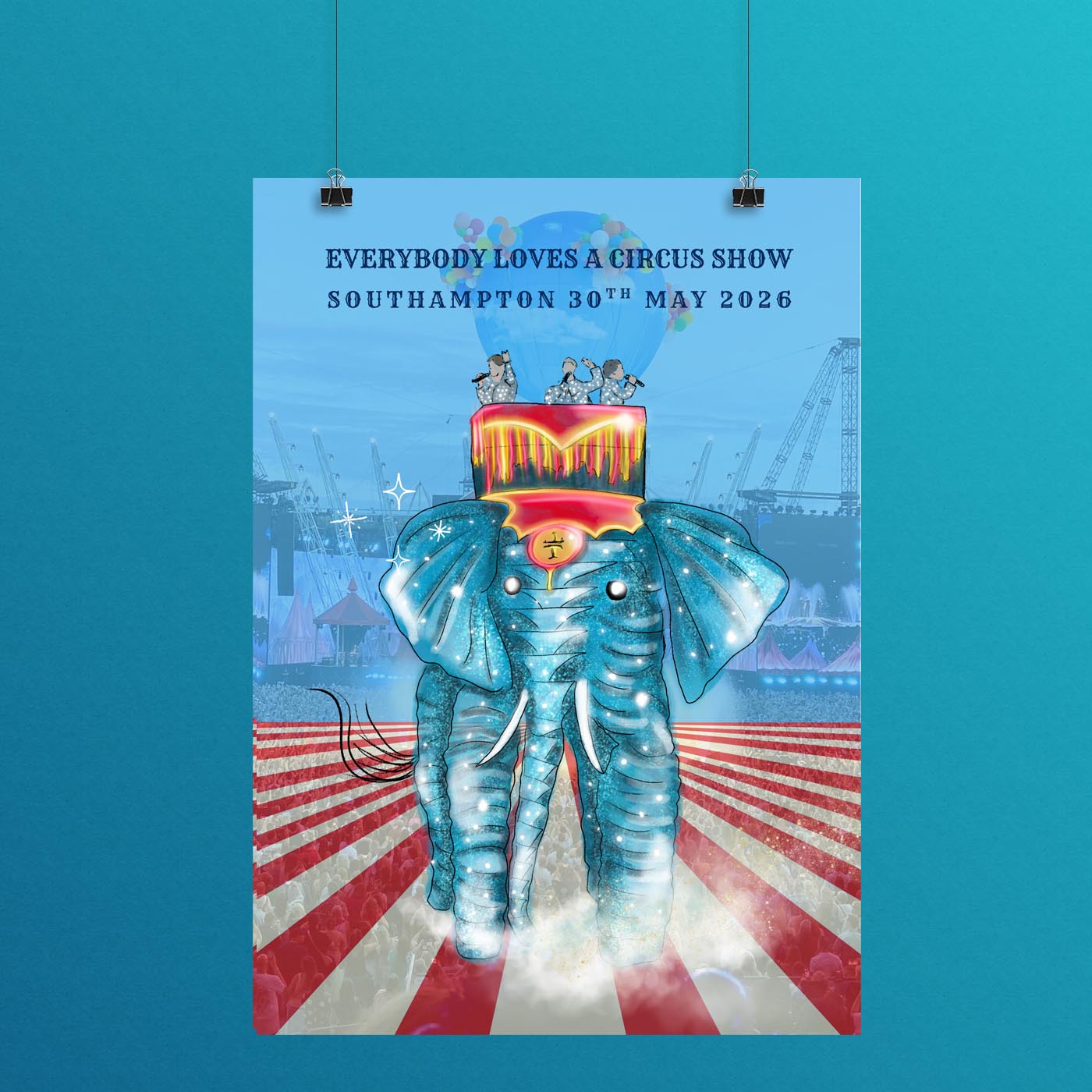 PRE-ORDER: Circus Show Dated SOUTHAMPTON Print