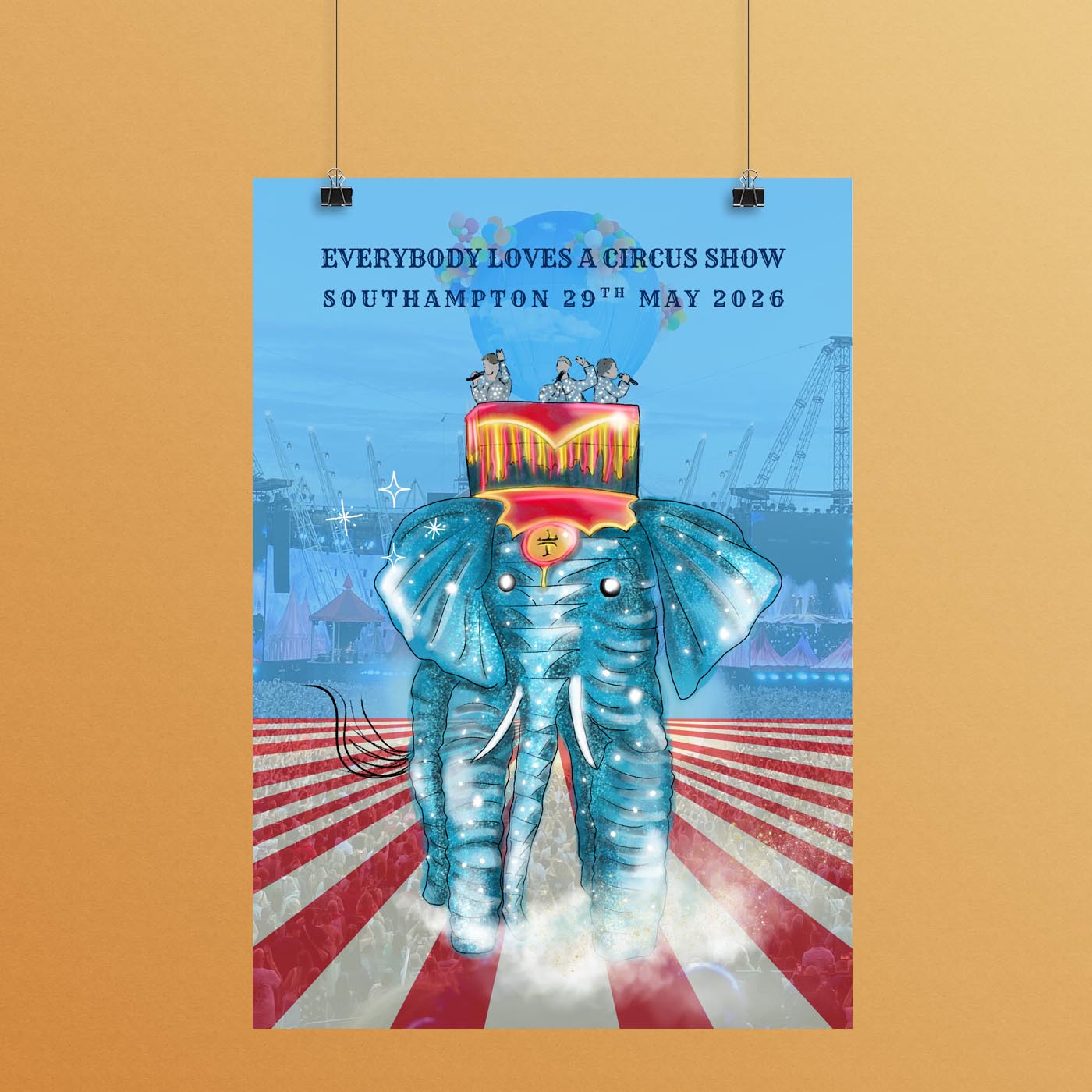 PRE-ORDER: Circus Show Dated SOUTHAMPTON Print
