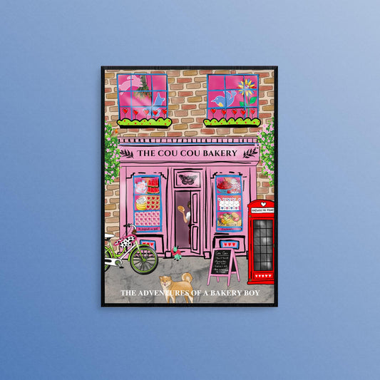 PRE-ORDER: Cou Cou Bakery Print, Harries Valentines Gift