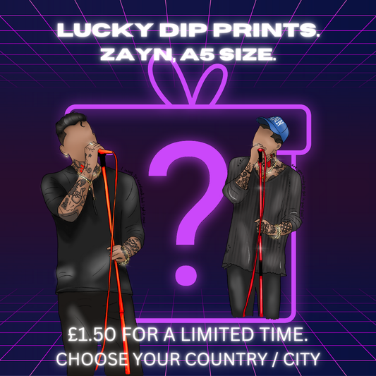 Zayn Lucky Dip A5 Print Sale