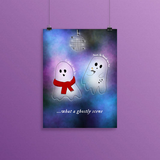 What a Ghostly Scene Print