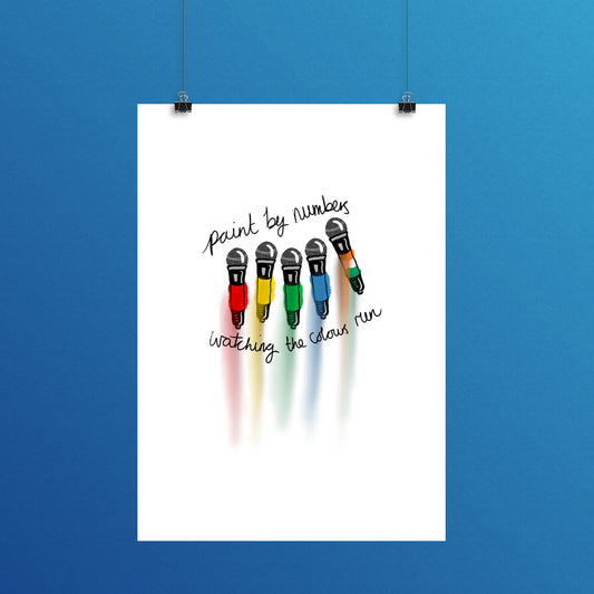 Colours Run Postcard, Harries Gift