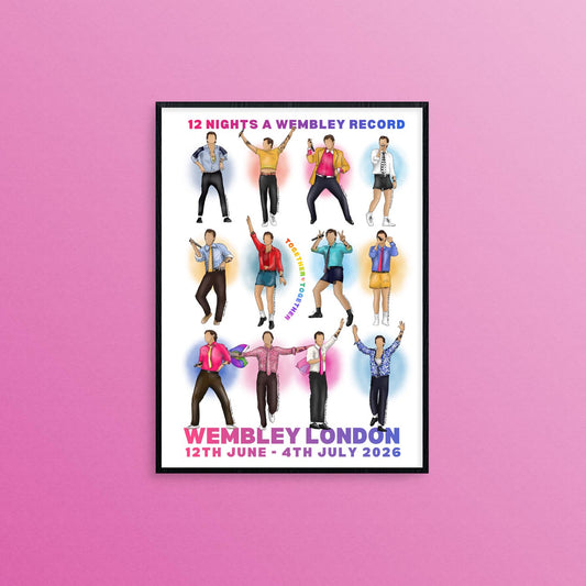 PRE-ORDER: Wembley London ALL SHOWS Print, Harries Gift