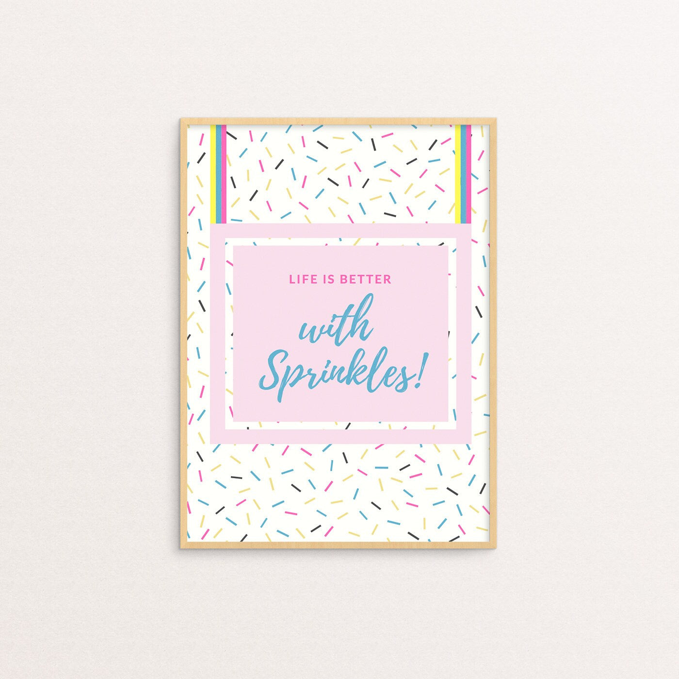 Life is Better with Sprinkles Print, Kitchen Decor