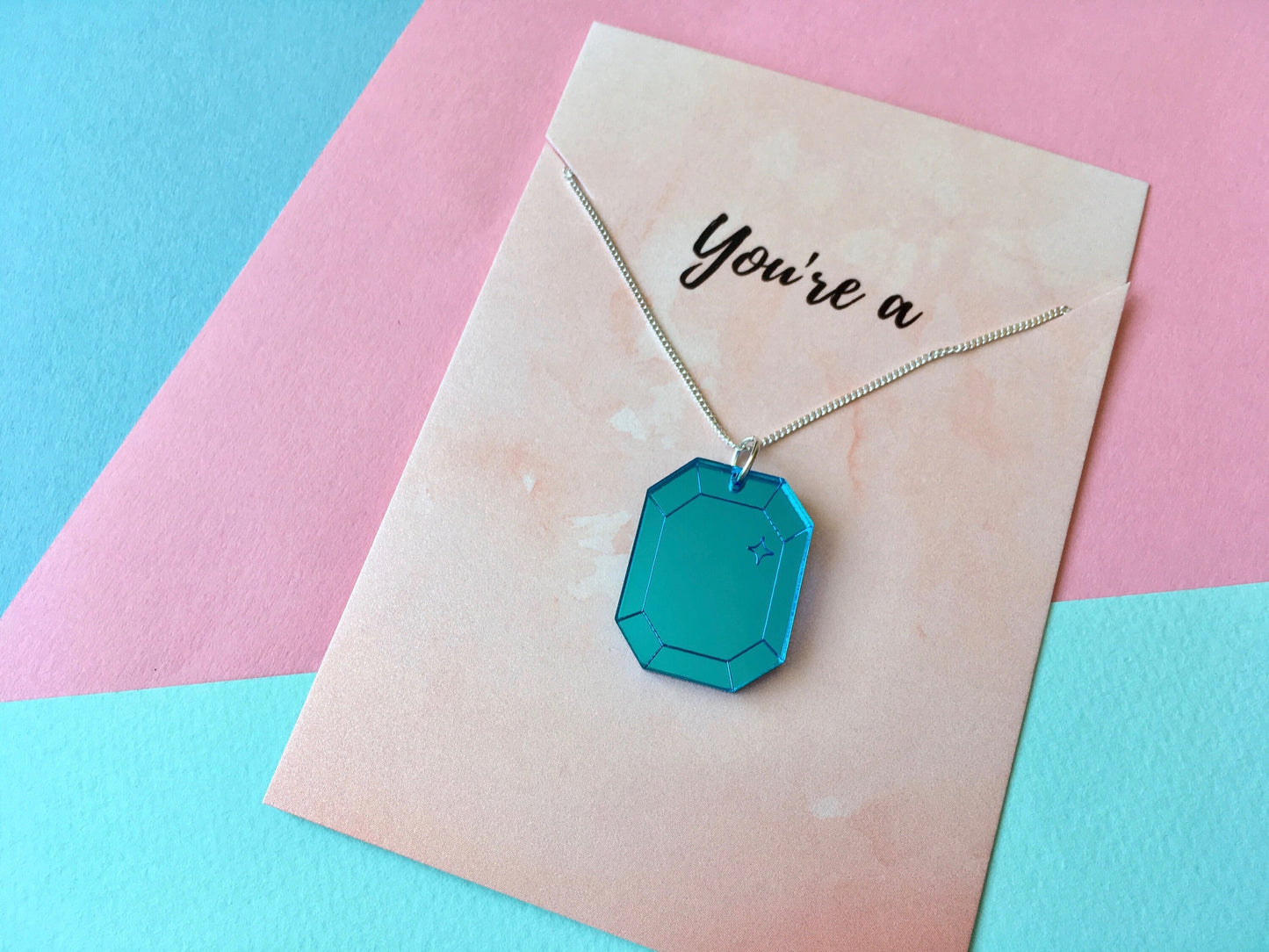 You're A Gem Necklace, Gemstone Jewellery