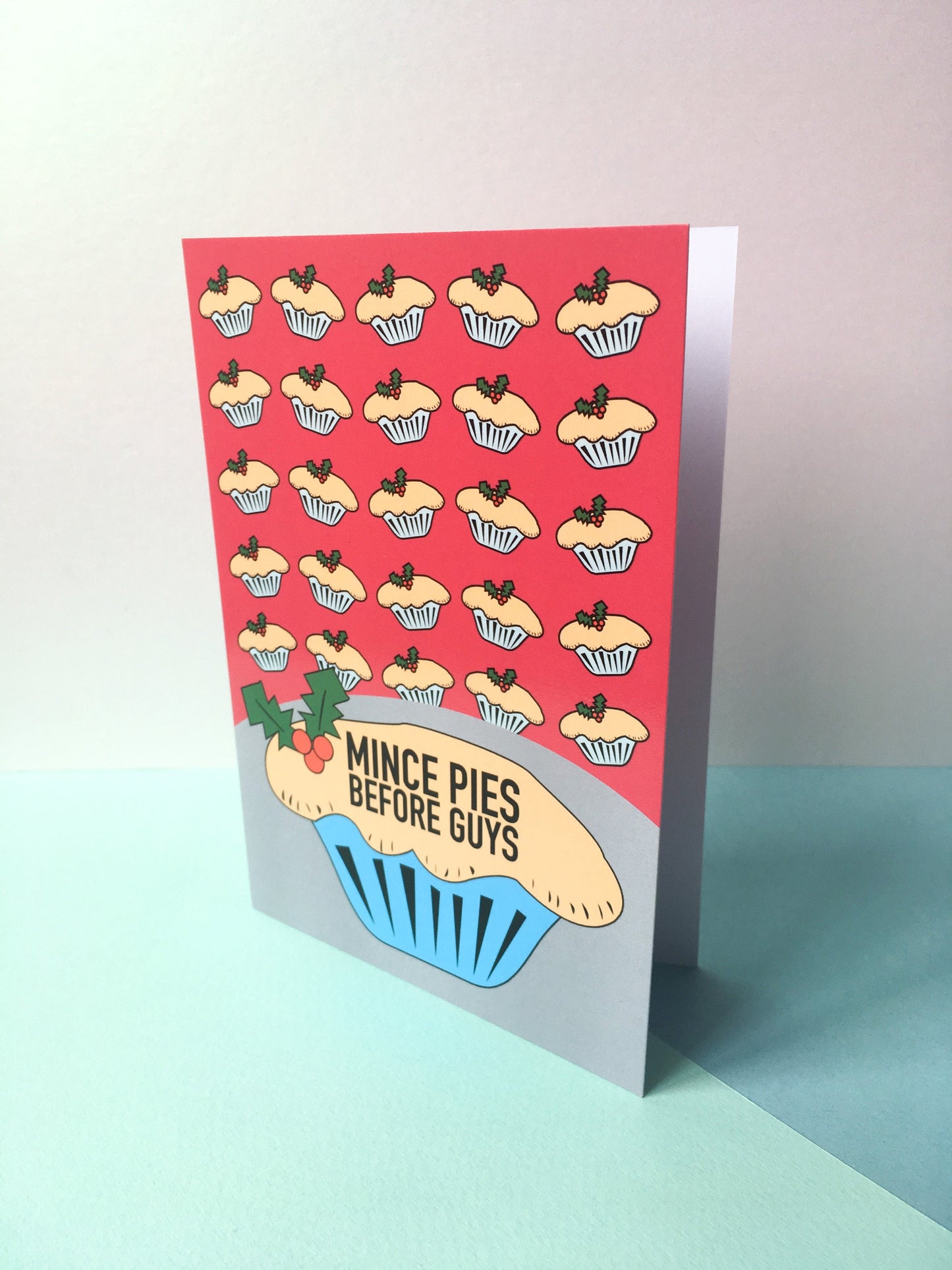 Mince Pies Before Guys Fun Christmas Card