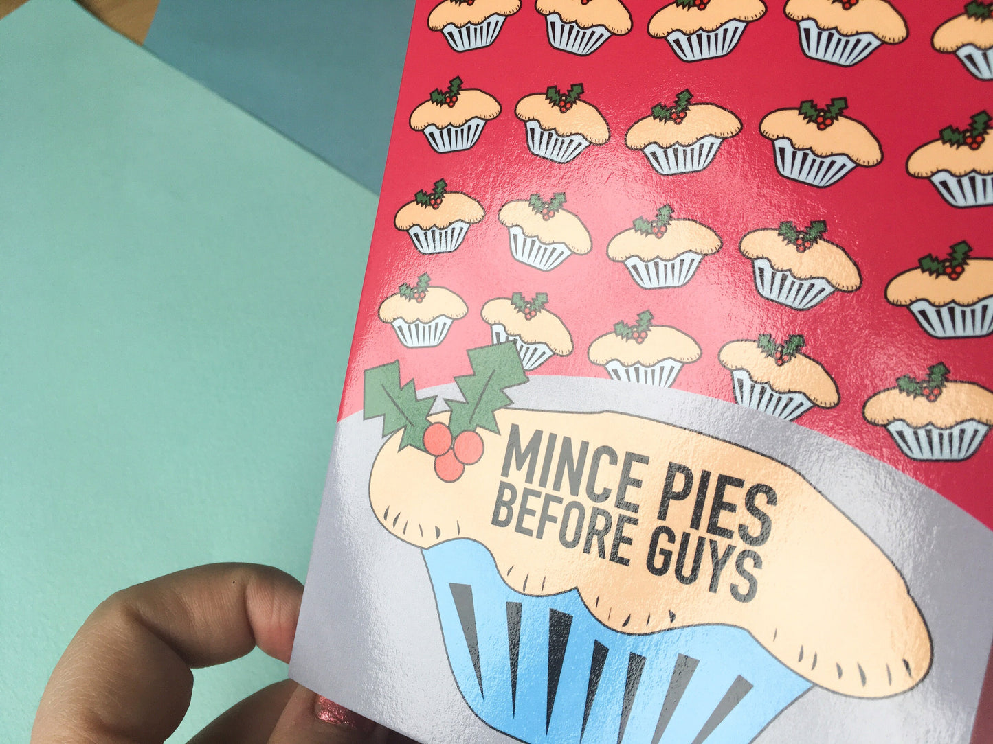 Mince Pies Before Guys Fun Christmas Card