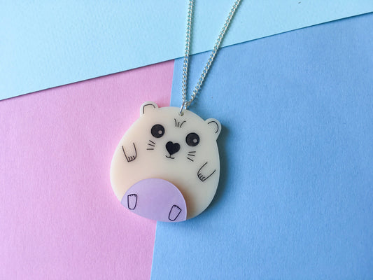 Hamster Necklace, Cute Animal Jewellery