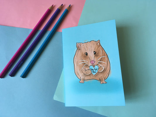 You Got This, Motivational Hamster A6 Notebook