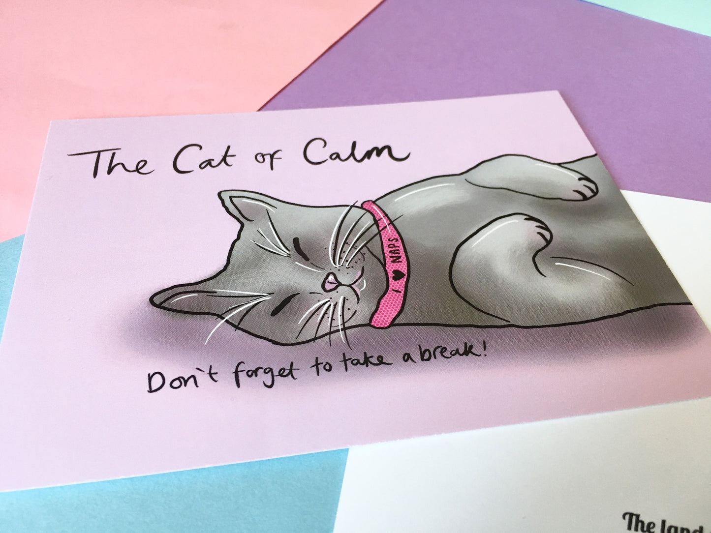 The Cat of Calm A6 Motivational Postcard