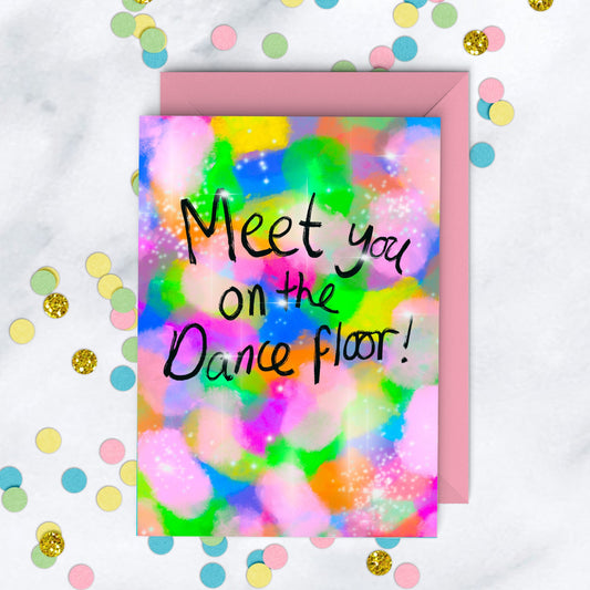 Meet You on the Dance Floor Card, Disco Lights