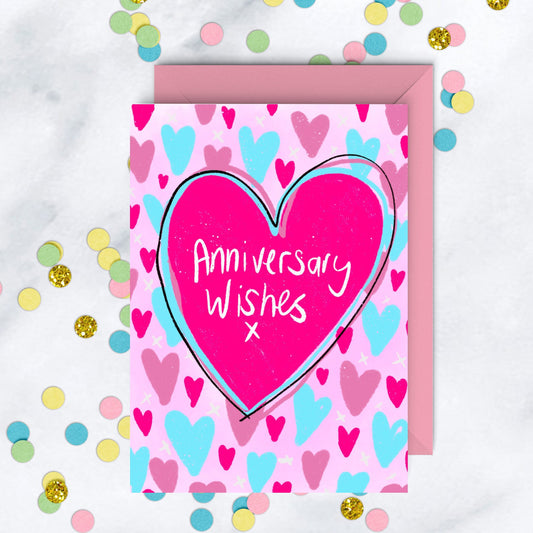 Anniversary Card, Love You Wishes