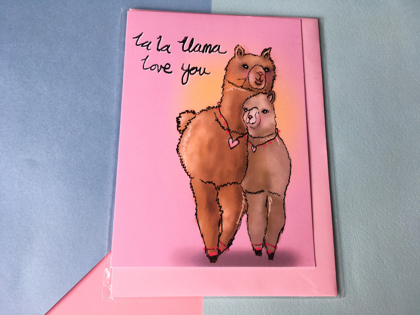 Llama Love You Card, Valentine's Cute Card