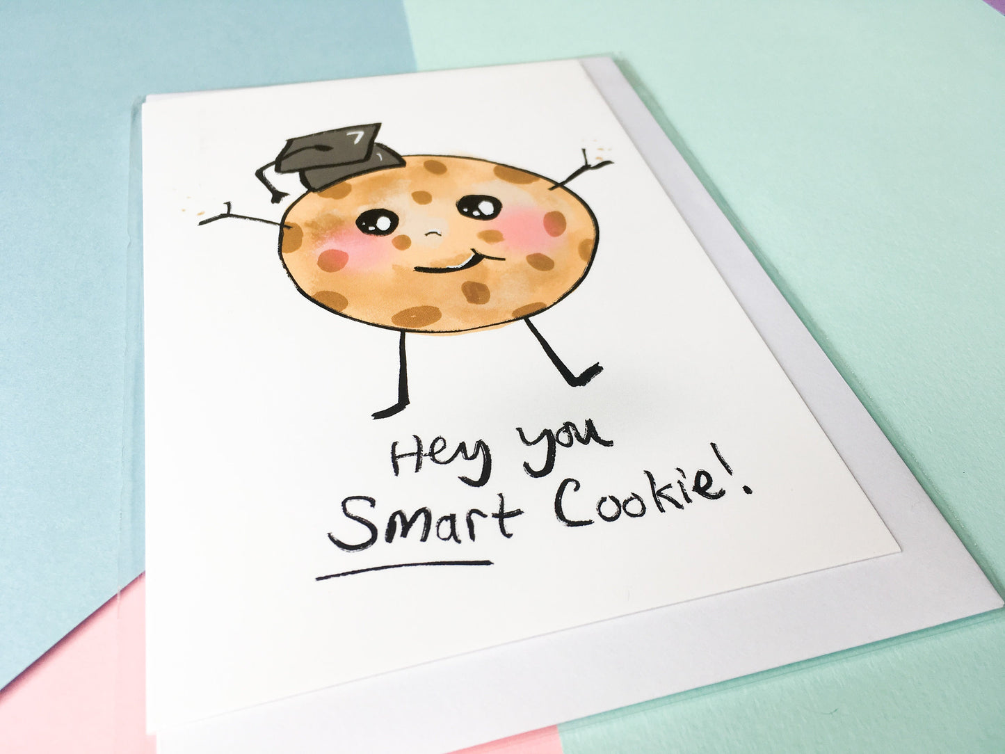 Cute Graduation Card, Smart Cookie, Well Done