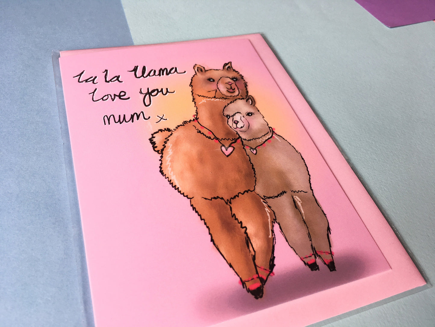 Llama Love You Mum Card
