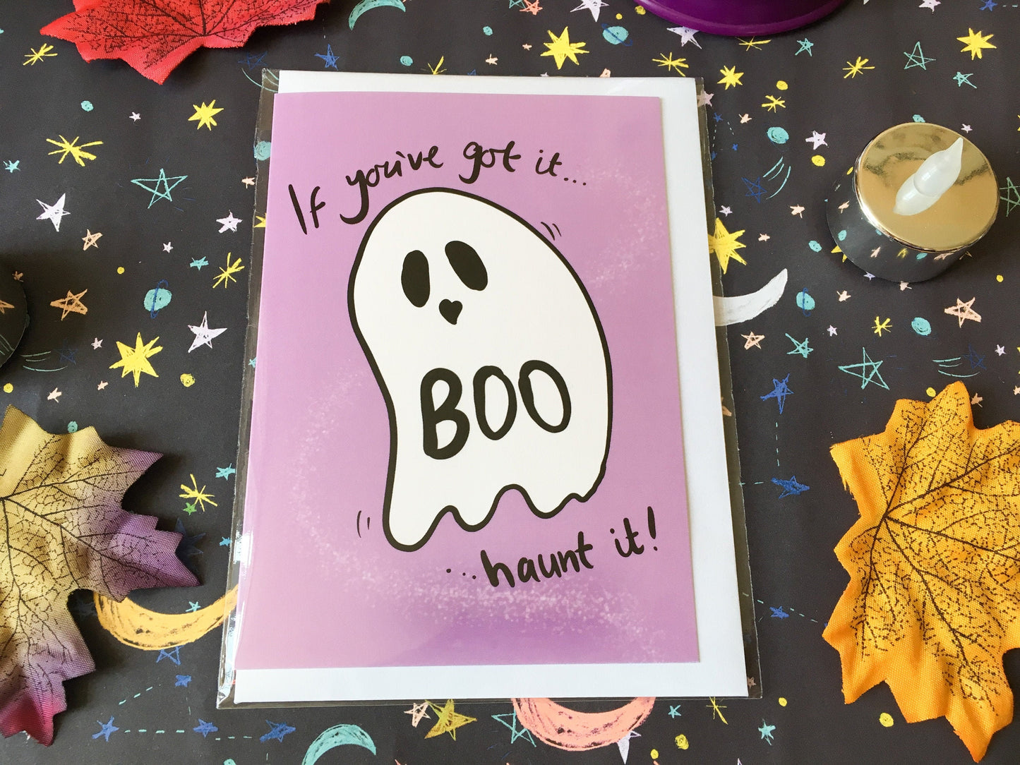 Fun Ghost Card, If You've Got It Haunt It, Halloween