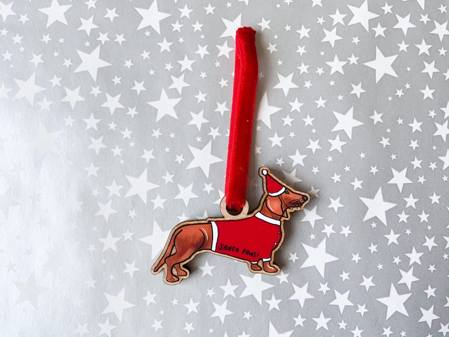Sausage Dog Christmas Tree Decoration, Dachshund Lover